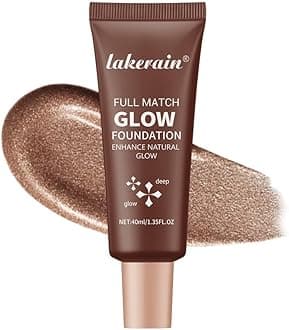 Natural Glow Illuminator Glotion - Glowing, Moisturizing, Lightweight Base, Multi-Purpose - Hydrating & Illuminating Makeup Highlighter for Radiant, Sun-Kissed Look (#4 Deep, 1.35 Fl Oz (Pack of 1))