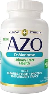 AZO D Mannose Urinary Tract Health 120 Count Urinary Tract Health Gummies 72 Gummies