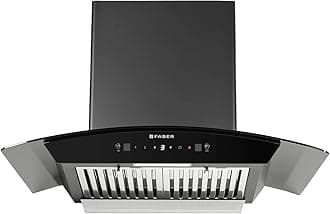 - Faber 75 cm 1500 m³/hr Autoclean Curved Shape Kitchen Chimney | Touch and Gesture Control |2 yrs comprehensive on product & 12 yrs warranty on motor | HOOD PRIMUS PLUS ENERGY IN HCSC BK 75 with SS BF