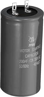 Motor Start Capacitor, 200uf 300V 50/60Hz CD60 Running Capacitor for Air Conditioners, Electric Motor Starts