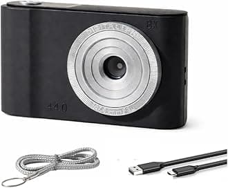 Acuvar 14MP Megapixel Compact Digital Camera and Video with 2.4" Screen and USB Cable