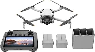 DJI Mini 4 Pro Fly More Combo Plus (RC 2) incl. Smart Controller Quadrocopter RtF Kameraflug black, white