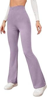 DHRUVI TRENDZ Women’s High Waist Joggers – Relaxed Fit Straight Leg Casual Pants | Stretchable Trousers for Travel, Lounge & College Wear