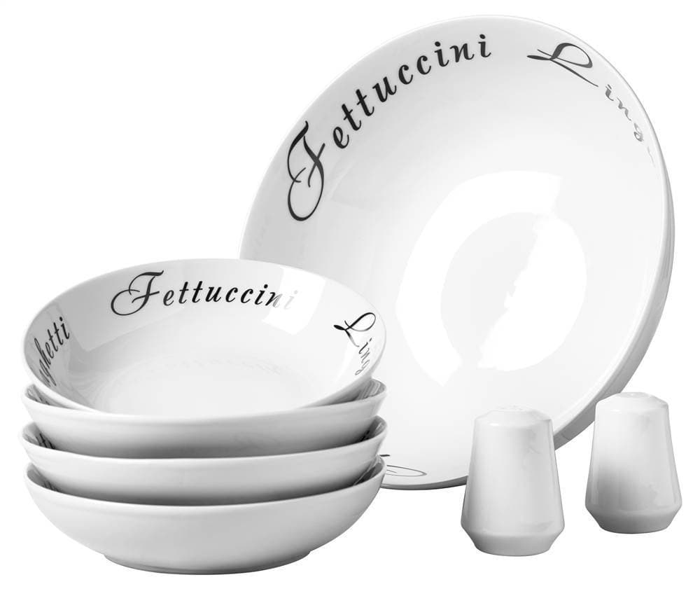 Ravioli 7 Piece Coupe Serving Bowl Set