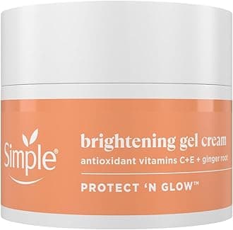 Protect 'N' Glow Brightening Gel Face Cream Facial Moisturiser With Antioxidant Vitamins C & E And Ginger Root For A Radiant Glow 50 ml