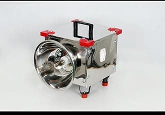 VV LAKSHMI Coconut Scraper Machine, Stainless Steel Body, Red/green Accents