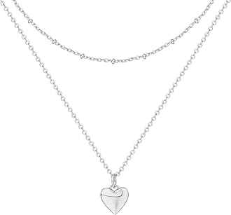 PAVOI 14K Gold Plated Layering Necklaces | Stylish Minimalist Design Pendant Necklaces | Butterfly, Heart, Lock, Evil Eye, Coin, Lightning Bolt, Circle, Cross Pendants for Women - Valentines Day Trendy Jewelry