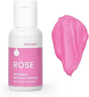 Oil Based Food Coloring For Chocolate, Rose, Food Grade 20ml, Edible Oil Food Dye For Baking, Cupcake & Fondant, Icing