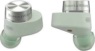 Bowers & Wilkins Pi5 S2 True Wireless Earbuds - Active Noise Cancellation, Qualcomm aptX Technology, Bluetooth, Crystal-Clear Calls, Wireless & 15-Minute Quick Charging, Sage Green