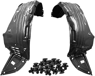 Parts N Go 2009-2014 Maxima Fender Liner Set with Clips Front Driver & Passenger Side Left Right NI1249119 NI1248119 63842ZX70A 63843ZX70A