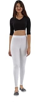 TWIN BIRDS Super Stretchable Mehandi Maroon Coloured Cotton Elasthane Fabric Ankle Length Leggings for Women