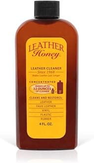 Leather Honey Leather Cleaner, Saddle Soap, Leather Shoes, Cleaner, Leather Products, Careing, Leather Boots, Furniture, Car Interior, Sofa, Leather Bag, 4.2 fl oz (120 ml)