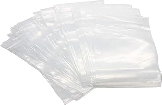 Rok Hardware Case of 1000 Heavy Duty 5" x 8" Resealable 4Mil Thick Plastic Clear Poly Zip Lock Food Safe Storage Bags