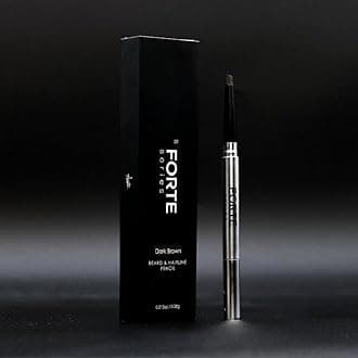 - Forte Series Beard and Hairline Shaper, Smudge-Resistant Wax, Precision Brush, Sleek Travel Packaging (Dark Brown)
