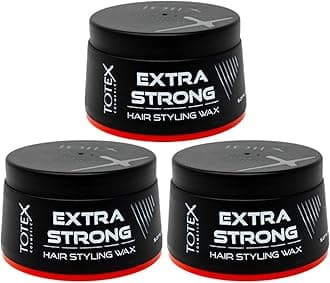Totex Extra Strong Aqua Hair Wax 3x150ml | Professional Barber Styling Wax for Men & Women | Ultra Strong Hold, Edge Control, Long Lasting Shine, Easy Wash Out, No Residue, All Hair Types