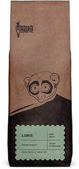 Black Baza Coffee, Loris, Dark Roast, Freshly Roasted, Organic, 100% Arabica (Medium Grind, 250 grams)