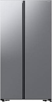 Samsung Series 6 American Style Fridge Freezer, Features SpaceMax and AI Energy Mode , Gentle Silver Matte, Model: RS57DG400EM9EU