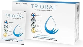 TRIORAL Hydration Electrolytes Powder (100Pack)-Rapid Rehydration Solution,Essential Hydrating Formula,Combat Dehydration from Workouts,Sports & More, First Aid Kit,Travel Must-Haves,Drink Mix Packets