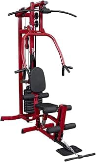 Best Fitness by Body-Solid (BFMG30) Multi-Station Single Weight Stack Home Gym Machine, Arm & Leg Strength Training Functional Exercise, Red