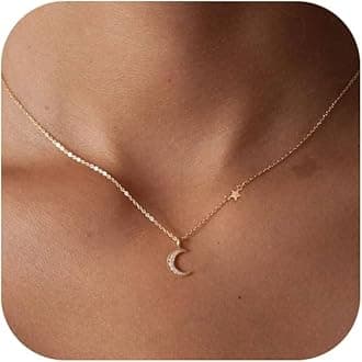 14K Gold Plated Necklaces for Women - Dainty Butterfly, Star of David, Moon and Star, Sun, Lotus, Infinity, Hummingbird, Bee,Boots,Chill,Sunflower Pendant Designs - Elegant Jewelry for Women