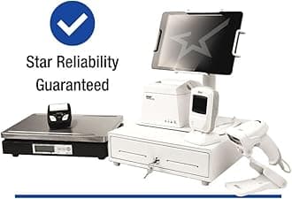 Star Micronics TSP143IIIU USB Thermal Receipt Printer with Device and Mfi USB Ports, Auto-cutter, and Internal Power Supply - White