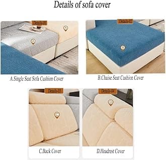 Stretch Sofa Covers for Cushion Couch,Universal Wear Resistant Slipcover with Elastic Bottom,Magic Couch Cover Furniture Protector,Anti-Slip L Shape Sofa Cover,Single Seat L,Weave-Vitality Orange