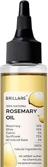 BRILLARE Rosemary Hair Oil for Healthy Hair, 3.38 Fl Oz