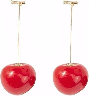 Fruit Earring Strawberry Lemon Orange Grape Cherry Raspberry Pomegranate Lightweight Trendy Drop Dangle Accessories for Women