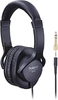 ROLAND RH-5, Over-Ear, Closed-Back Monitor Headphones Performance, For Everyday Music Making & Audio Playback, Balanced Tone, Comfortable & Lightweight, Conversion Plug Included