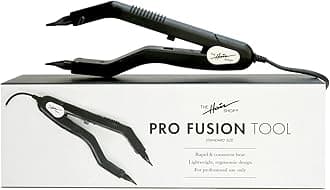 Pro Fusion Tool - Keratin Melting Connector Machine for Extensions, Matte Black Ergonomic Patented Design - Professional Salon Heat Tool for Keratip