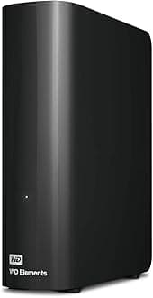 Western Digital 12TB Elements Desktop External Hard Drive, USB 3.0 drive for plug-and-play storage - WDBWLG0120HBK-WESN