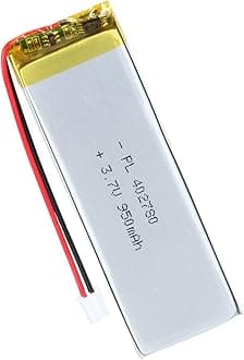 402780 3.7V Lipo Battery 950mAh 402780 Rechargeable Lithium Polymer Battery Pack with JST PH2.0mm Connector for Electronic Device