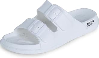 DOCTOR EXTRA SOFT Men's Classic Cushion Sliders/Slippers With Adjustable Buckle Strap For Adult|Comfortable & Lightweight|Stylish & Anti-Skid|Waterproof & Everyday Flip Flops For Gents & Boys D-505