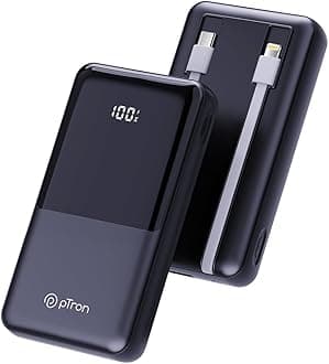Dynamo Power 20000mAh 22.5W Super Fast Charging, USB Type-C Input Power Bank with Quick Charge & 20W Power Delivery, Built-in Charging Cables, 4 Outputs, Type-C Input/Output Port (Black)