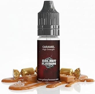 – Caramel Food Flavouring Drops 10ml - Premium Buttery Sweet Extract for Professional Dessert Making & Luxury Salted Caramel Baking - High Strength Food Grade Concentrate by GALAXY FOOD FLAVOURS