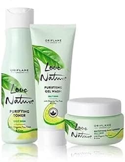 Oriflame Sweden Love Nature Purifying Gel Wash,Toner & Face Lotion (3 Items in the set)