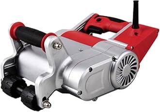 Wall Groove Cutter Handheld Electric 1100W 1600r/min Wall Chaser Brick Wall Groove Cutting Slotting Machine Cement Groove Cutting Concrete Cutter Slot Depth 15-30mm/0.59-1.18inch