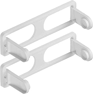 Wall Mount Paper Towel Holder, Flexible Shatterproof -BPA Free- Plastic, Vertical or Horizontal Mount, Under Cabinet Folding Dispenser, Includes 2 Screws, Off White (2 Pack)
