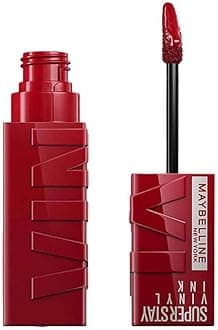 New York Super Stay Vinyl Ink Liquid Lip Colour, 16HR Long-Lasting, Ultra-Pigmented, Smudge & Transfer-Proof, High Shine Finish, Vegan Formula for Comfortable Wear, Shade: 10 Lippy