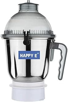 HAPPY E Sujata Dome Steel Jar | Sujata Mixer Grinder 1500ML(White)
