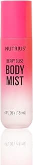 Nutrius Body Mist - Berry Bliss, 4 FL OZ - Refreshing and Hydrating Daily Fragrance