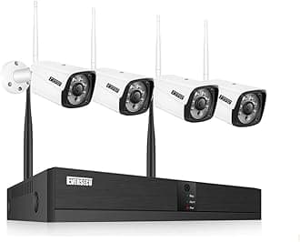 4CH 720P Wireless Security Cameras System