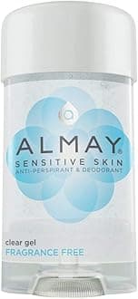 Almay Deodorant for Women, Gel Antiperspirant, Hypoallergenic, Dermatologist Tested for Sensitive Skin, Fragrance Free, 2.25 Oz