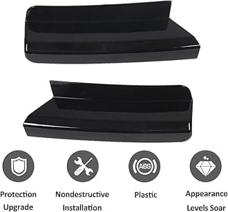 Car Taillight Bumper Both Sides Tail Lights The Underside Decorative Cover Compatible with Land Rover Defender 90 110 130 2020-2024 Rear Bumper Side Panel Trim Cover (Gloss Black)