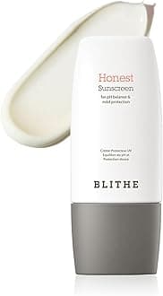 BLITHE Honest Sunscreen SPF 50+ PA++++ - Lightweight Face Sunscreen for Sensitive Skin, pH 5.5, Korean Skin Care, Chemical UV Protection (50ml)