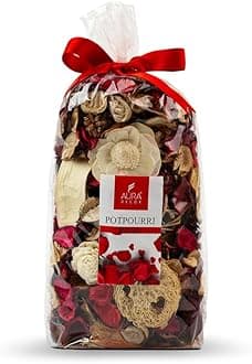 AuraDecor 150gm Dried Natural Fragrance Potpourri with Petals & Buds || Pot Pourrie || Potpurrie (English Rose)