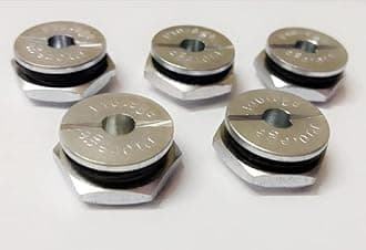 BLACK LIGER Aluminium Protege Safety Valve For Pressure Cooker - Ideal For Prestige/Pigeon & Similar Brands (Set Of 5), 1.5 Liters, Silver