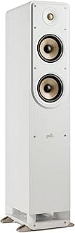 Signature Elite ES50 Floor-Standing Speaker, High-Resolution Sound, Hi-Res Certified, Dolby Atmos and DTS:X Compatible - White