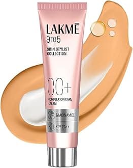 Lakme 9 to 5 CC Cream Honey with 3% Niacinamide Complex SPF30 PA++ | 90% lightweight moisturizing cream for Care & 10% Foundation for Care |Conceals Dark Spots| Brightens Skin |30 g