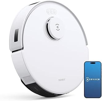ECOVACS DEEBOT N20 PRO Robotic Vacuum Cleaner, 8000Pa Strongest Suction Robot Cleaner, Anti-Hair Tangle, Deep Sweeping and Mopping, 6400mAh Battery